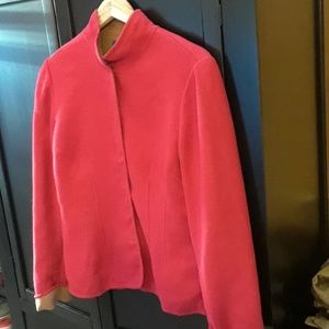 EVAN-PICONE WOOL BLEND RED & TAN BLAZER S